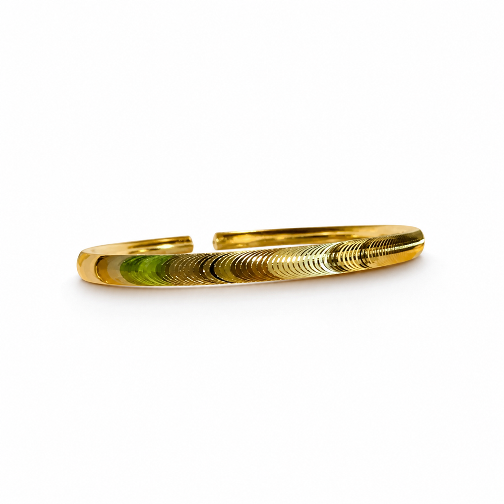 The Orbit Cat's Eye Cuff Bracelet